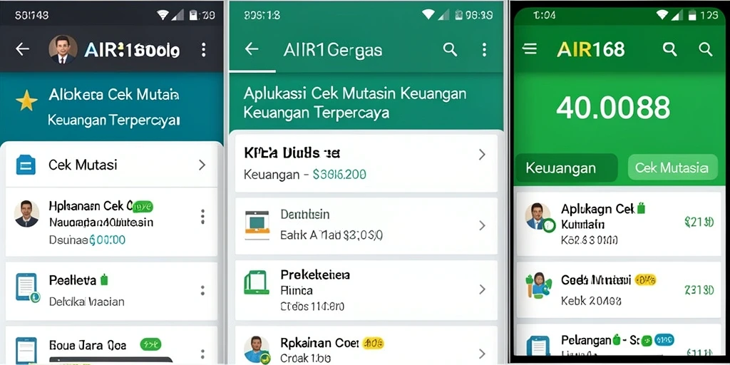 Tampilan antarmuka <strong>AIR168</strong> yang sederhana dan informatif untuk cek mutasi.