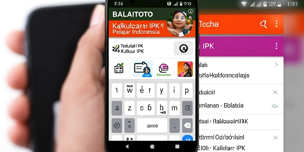 Tampilan antarmuka user-friendly aplikasi Kalkulator IPK.