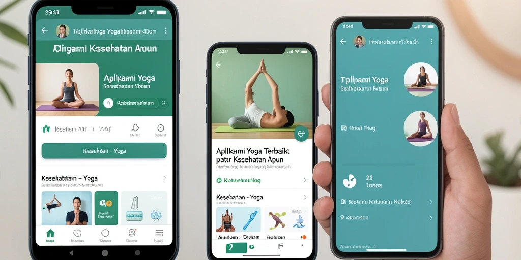 Tampilan antarmuka aplikasi Yoga HO3 yang intuitif dan menarik.