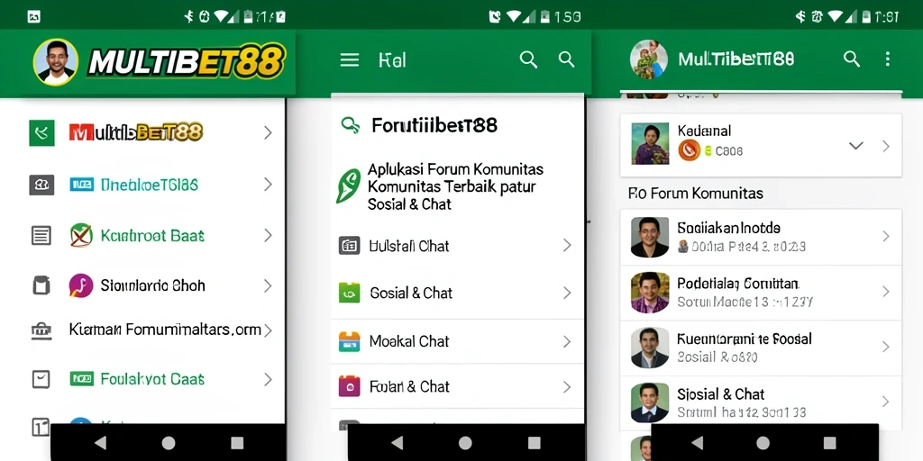 Tampilan utama MULTIBET88 dengan antarmuka forum komunitas yang menarik.