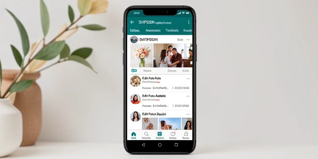 Antarmuka user-friendly SVIPSIDN dengan fitur pengeditan foto yang elegan.